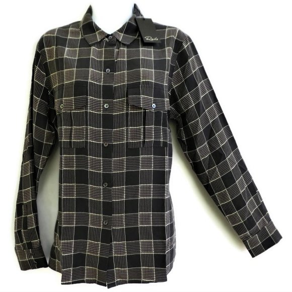 Rails Tops - Rails Shirt Pure Silk Rhett Oxford Plaid M